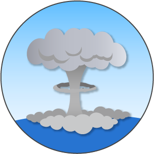 Radioactive materials generated by nuclear tests